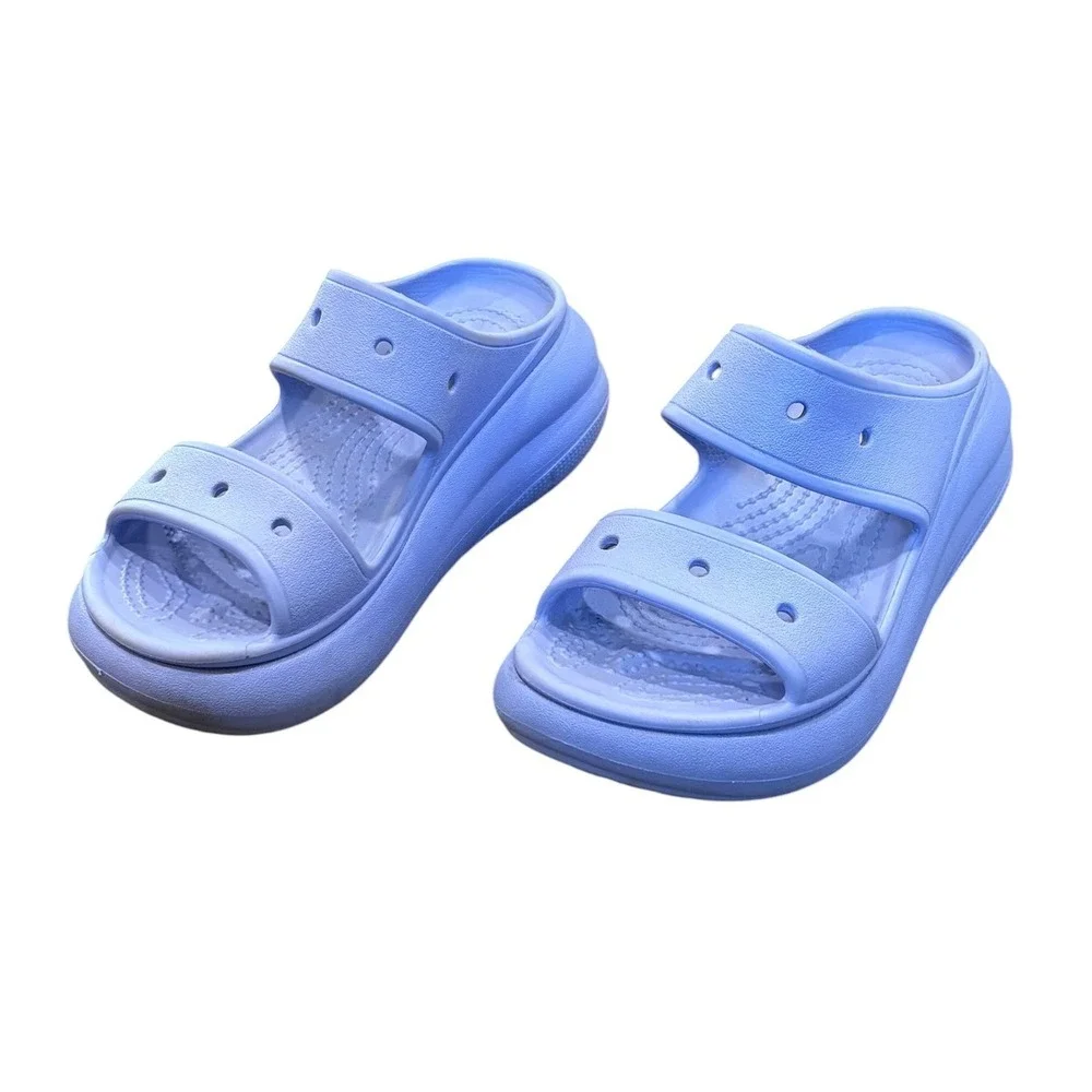 Crocs Crush Sandal Periwinkle Blue Platform Slide Womens 4 Mens 2 Chunky Comfort